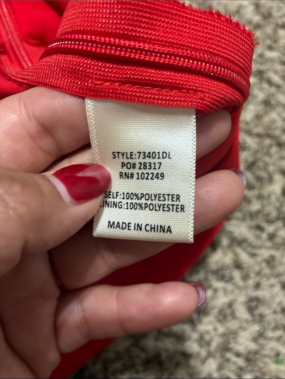 Skies Are Blue Bright Red Tennis Skort with Side Slit - Picture 4 of 11